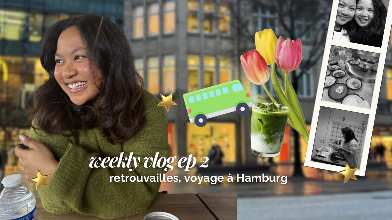 weekly vlog au pair ep 2 🧚🏽‍♀️ : Hamburg, retrouvailles, j’apprends à faire un brushing ! 