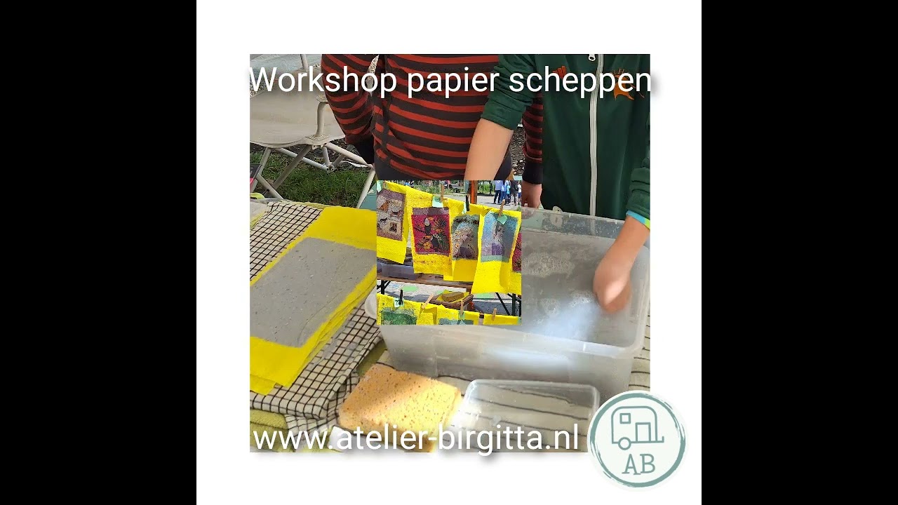 Papier scheppen: De workshop #papierscheppen #papier #paper #recyclen #duurzaam #diy #workshop