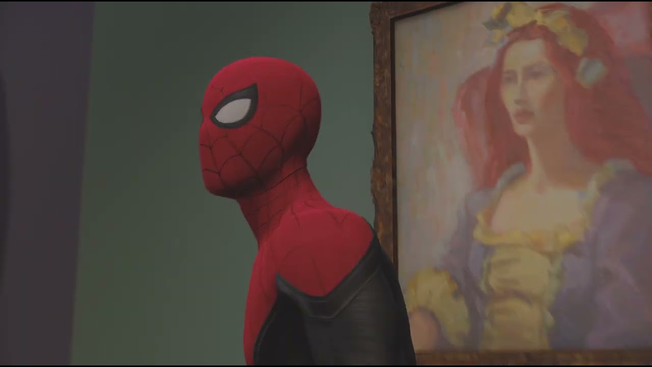 Marvel's Spider-Man Remastered stopping art heist