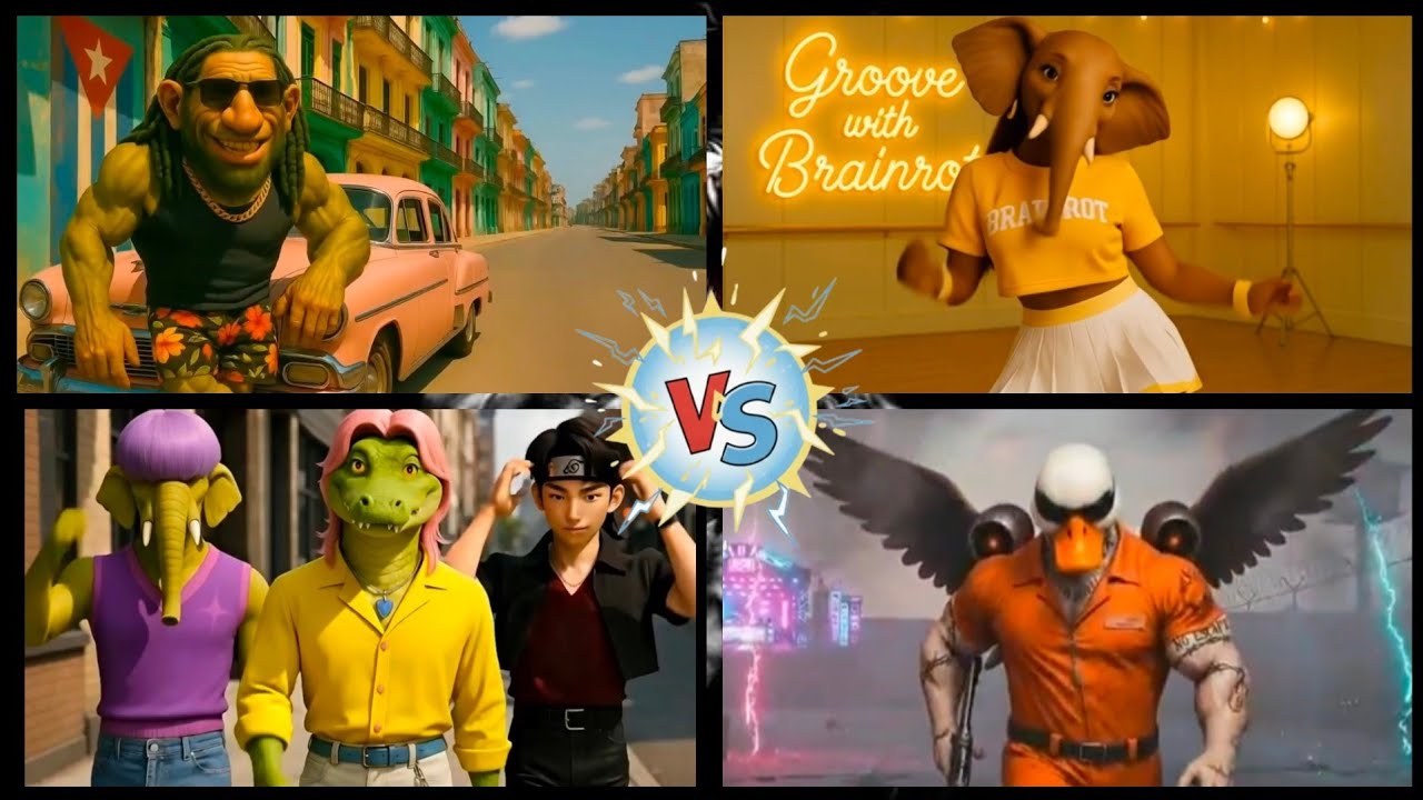 BRAINROT RAPPER 🆚 BRAINROT GIRL 🆚 BRAINROT DANCER 🆚 BRAINROT PRISONER | SER-15 | TILES HOP RUSH 