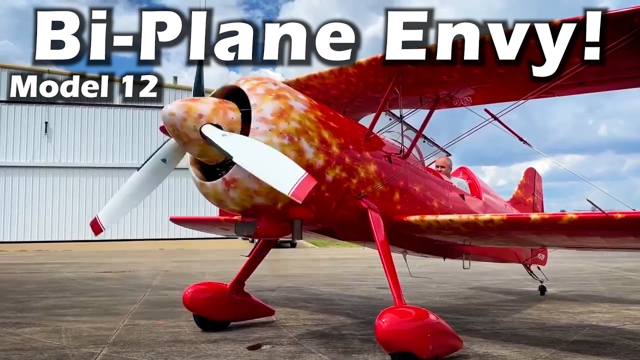 Most EPIC! Biplane in the WORLD! Model 12 - Radial Engine Powered Aircraft + Shop Tour