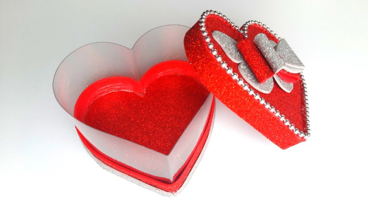 idea San Valentin ❤️ CAJA EN FORMA DE CORAZÓN para regalo