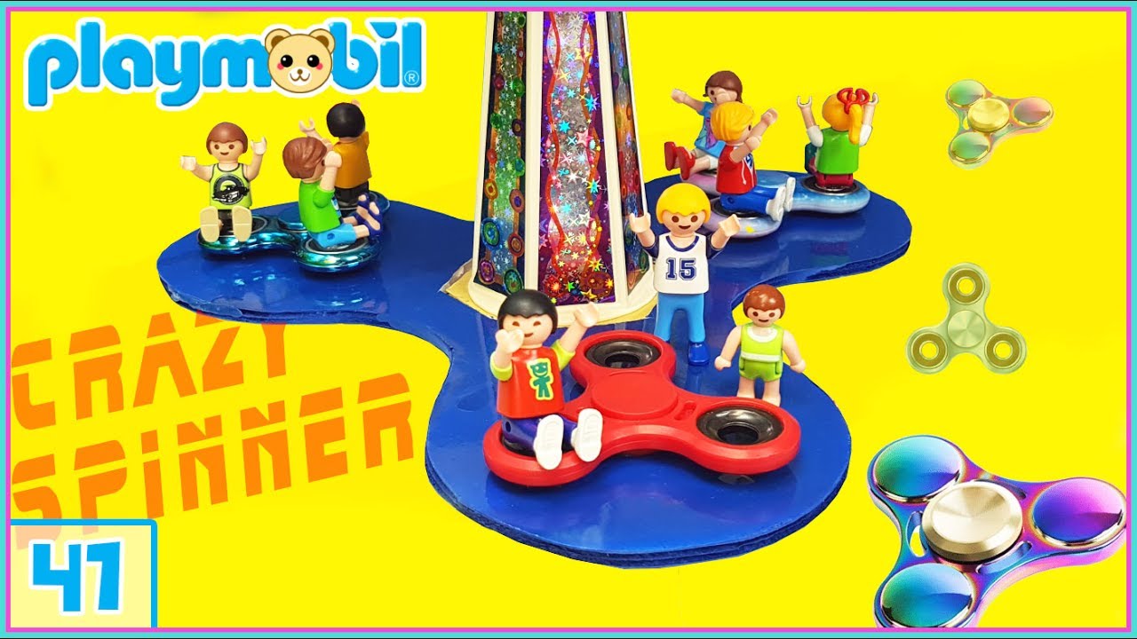Playmobil 41: El Spinner Loco. Spinner gigante, atraccion para playmobil. Crazy Fidget Spinner