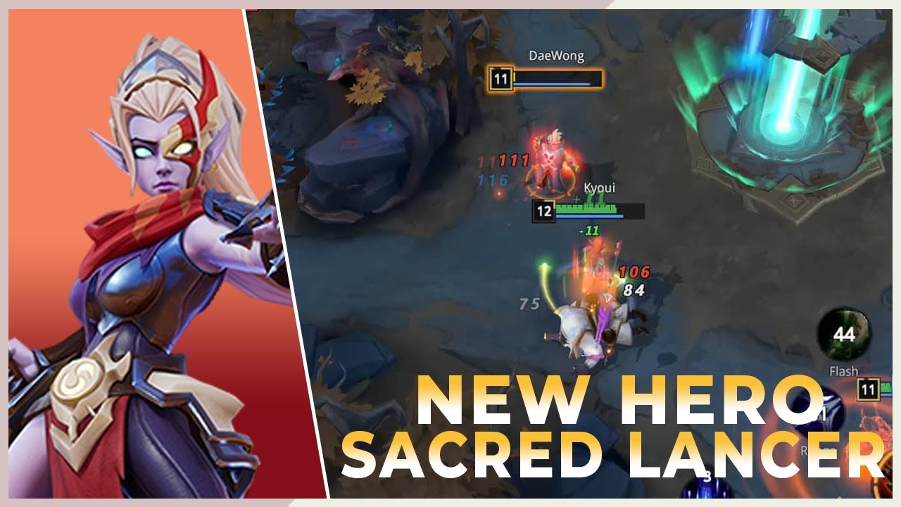 New Hero Sacred Lancer Gameplay | AutoChess Moba