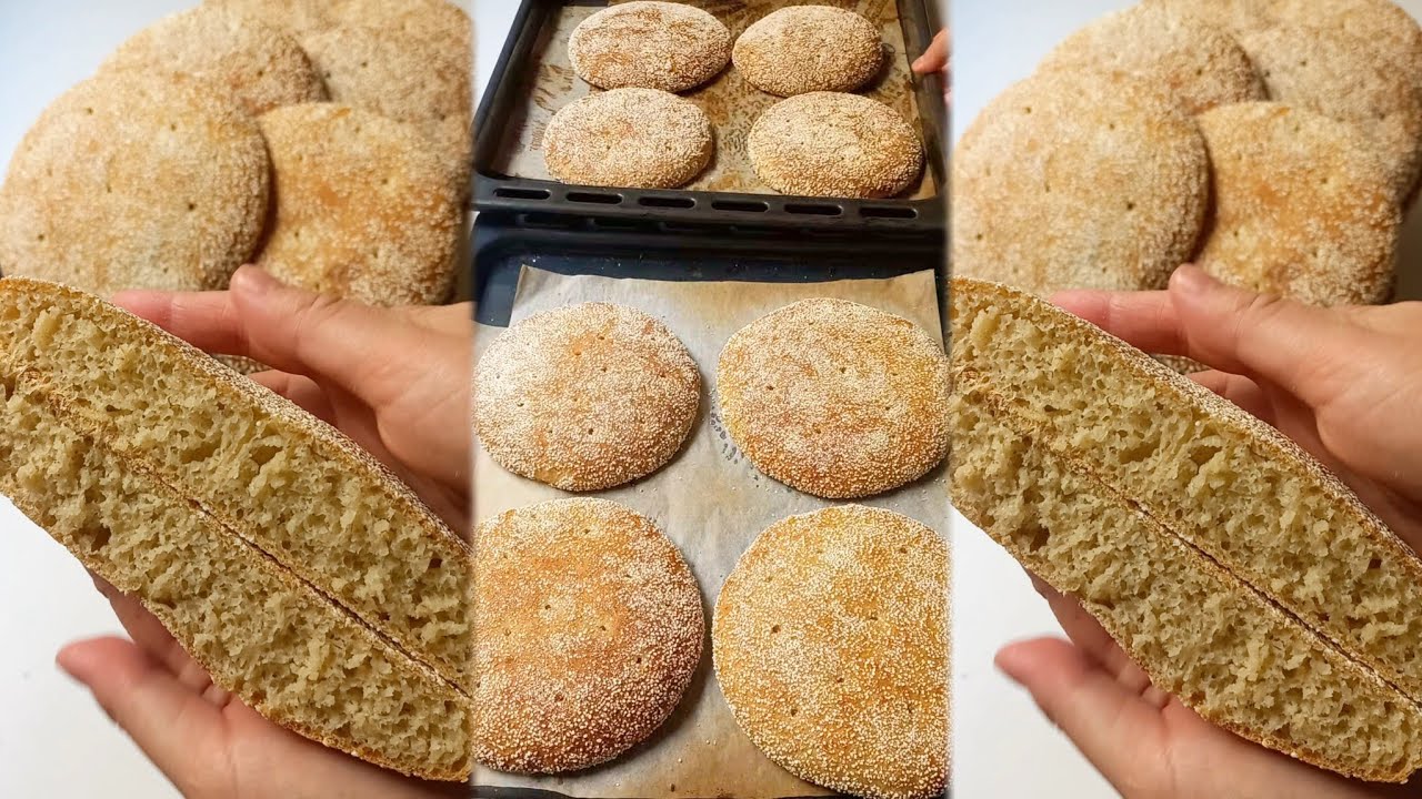 خبيزات المحراش بالبلولة ديال الشعير صحي💯 بدون دلك و بدون دقيق ابيض ولا سكر👌