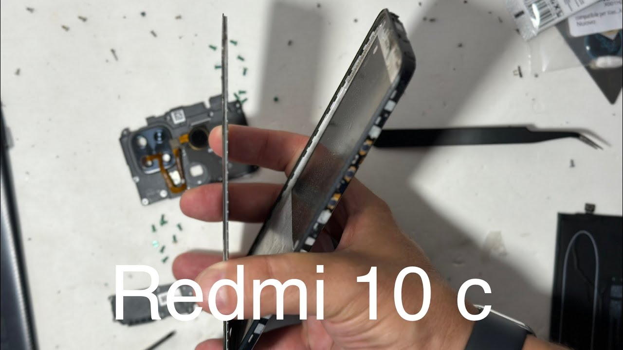 Redmi 10c screen replacemant sostituzione schermo vetro touch lcd iMania