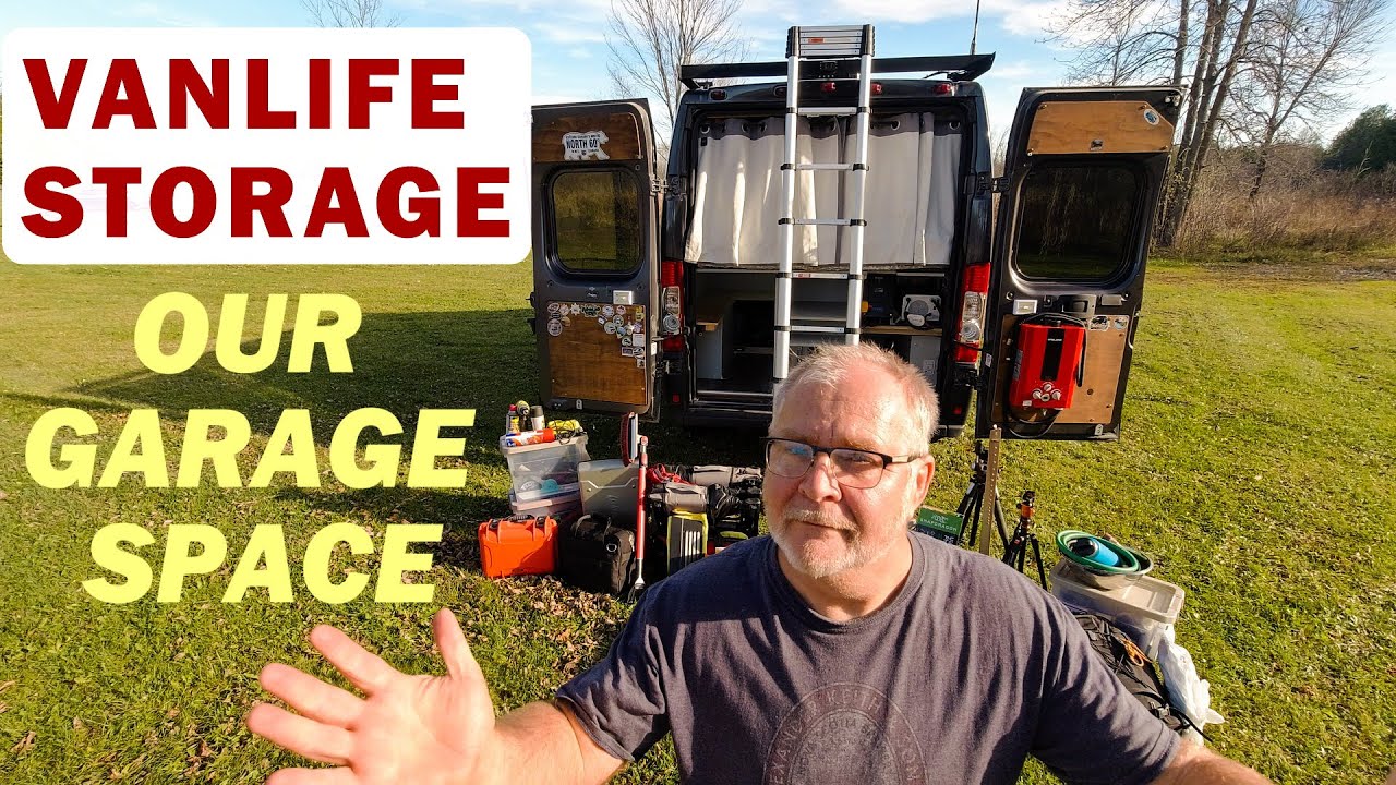 WHAT CAN WE CRAM INTO OUR VAN GARAGE? VANLIFE STORAGE