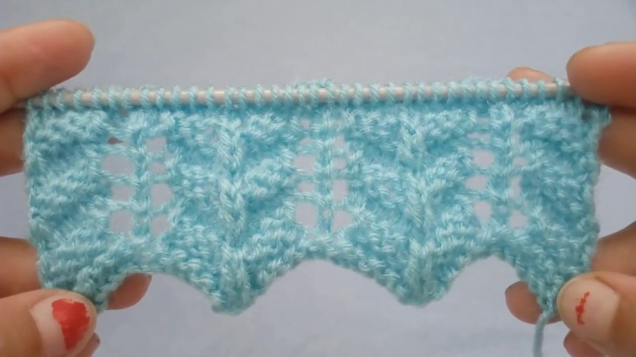 Zig-Zag / Scalloped Knitting Pattern for Full Cardigan