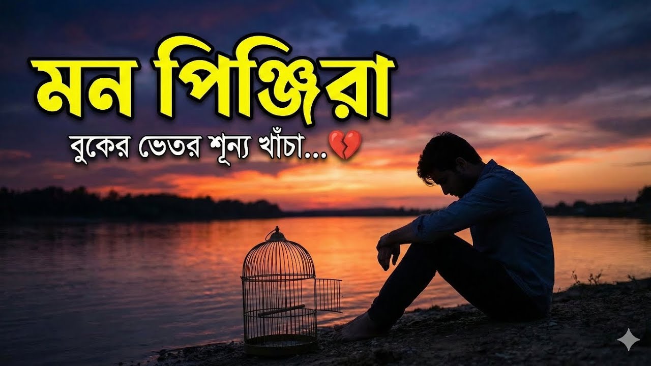 Mon Pinjira (মন পিঞ্জিরা) | New Bangla Sad Song 2026 | Heart Touching Folk Fusion 💔