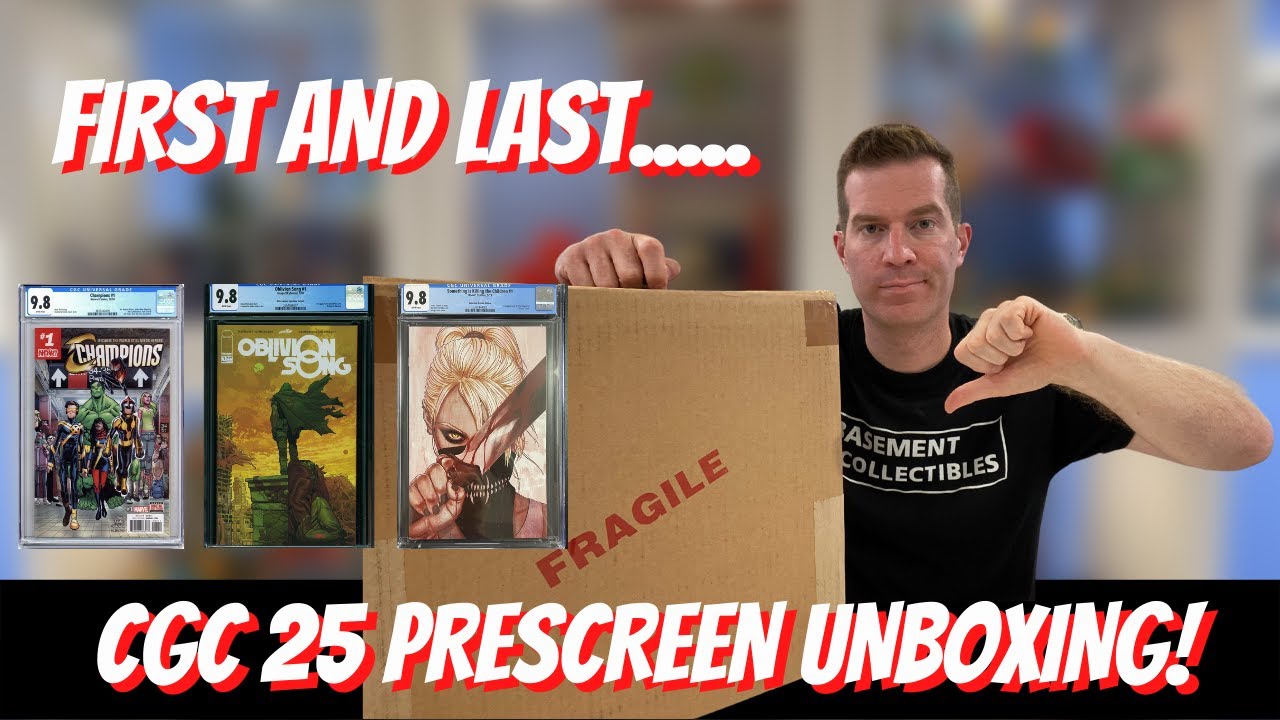25 BOOK CGC PRESCREEN UNBOXING / PROFIT BREAKDOWN / MY FRIST AND LAST TIME