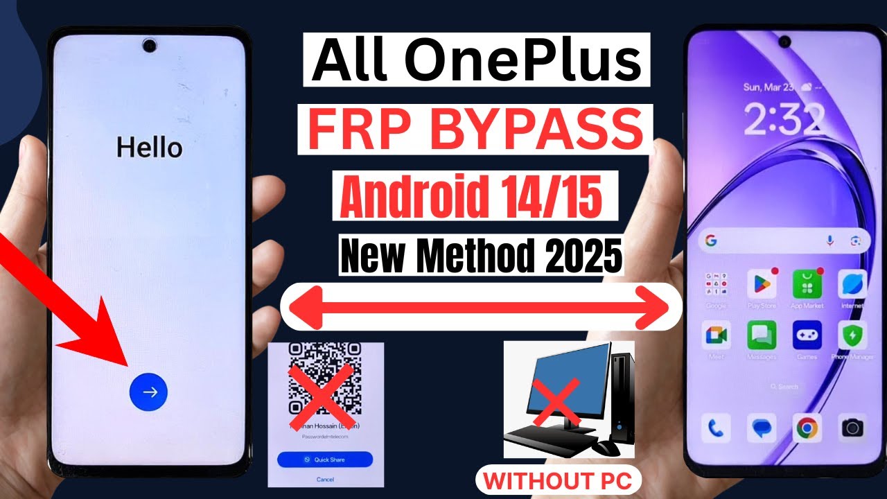 All OnePlus FRP Bypass Android 14/15 Quick Share Not Working Without PC 2025