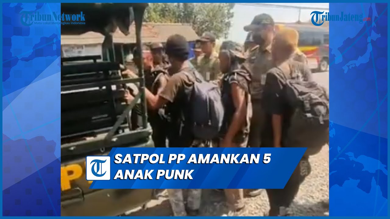 Satpol PP Demak Amankan 5 Anak Punk Membawa 32 Miras