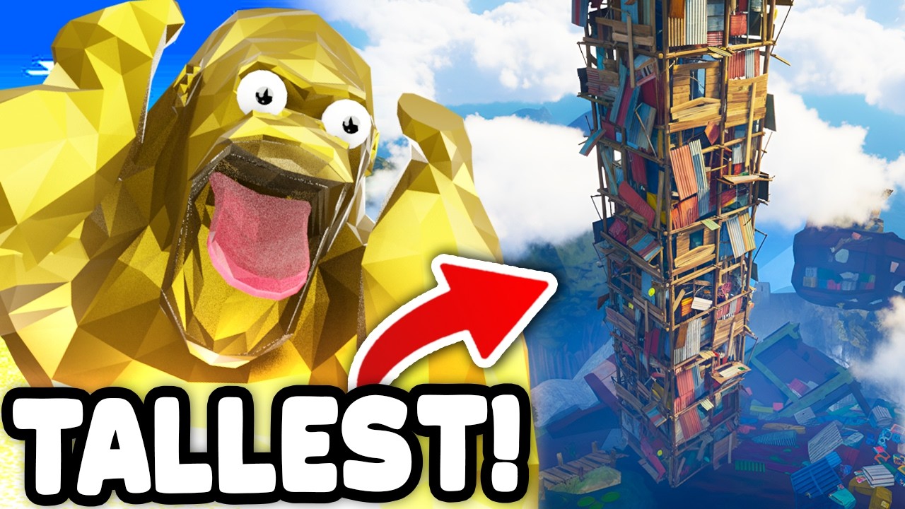 I Built the TALLEST TOWER in the NEW CRAFTING UPDATE! (Animal Company VR)
