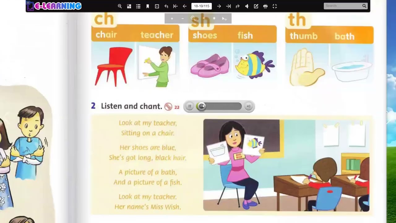 Family and friends level 2 /Phonics: sh, ch, th