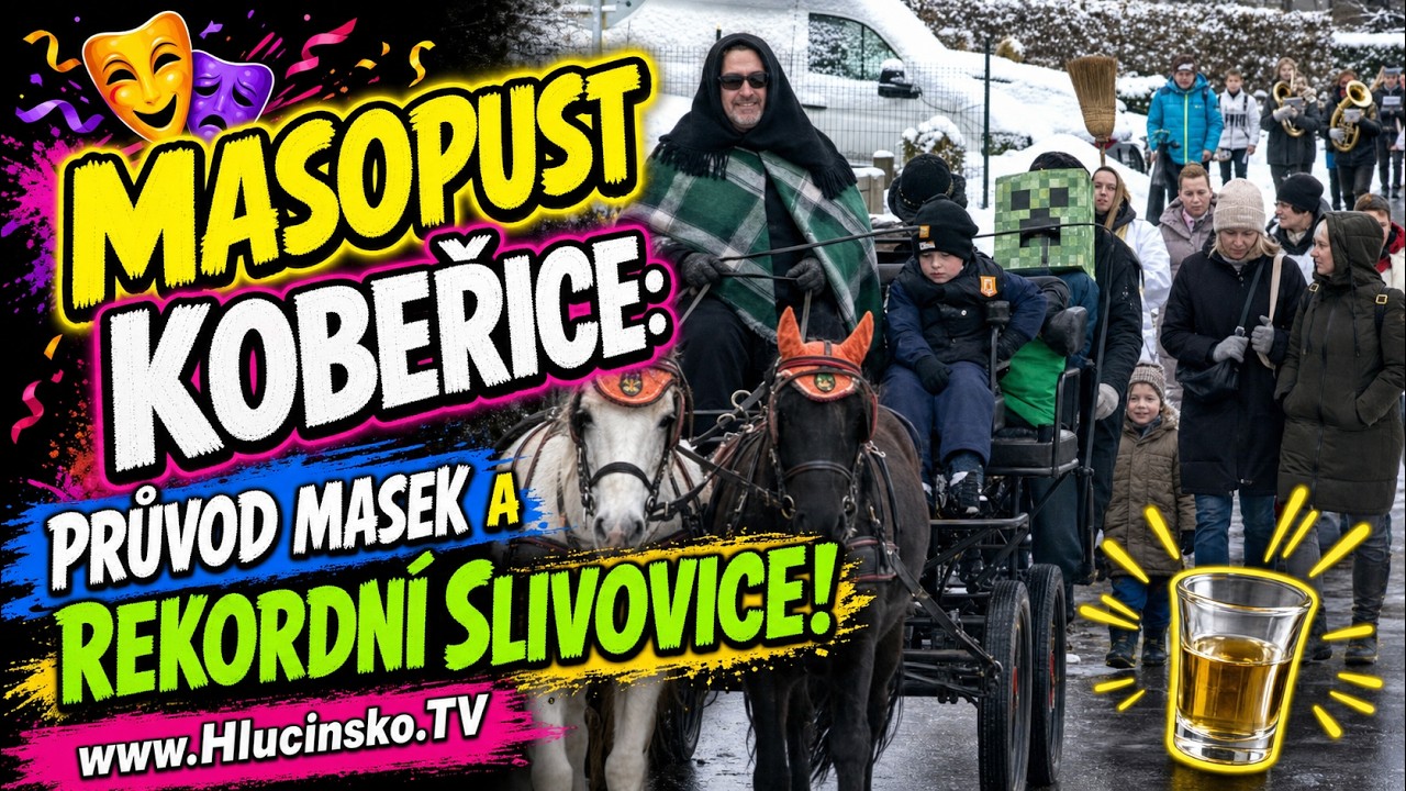 Kobeřice - Masopustní průvod  │ #Hlucinsko.TV