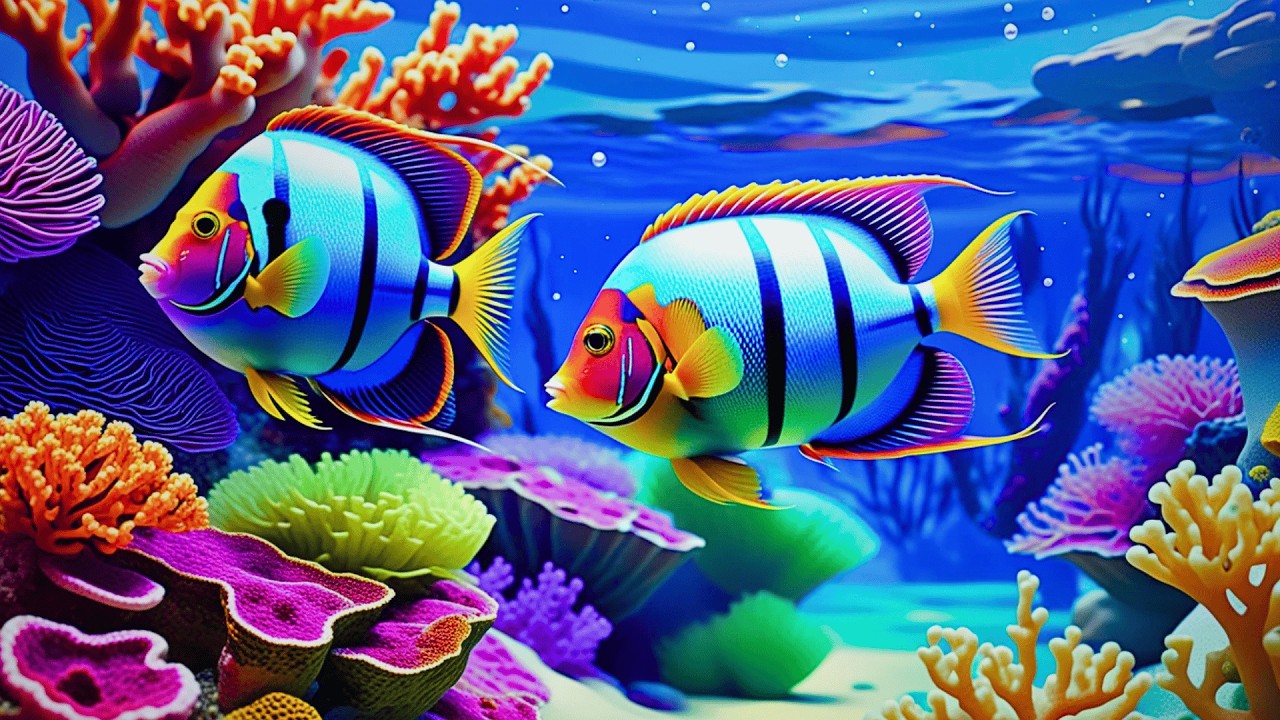 The Best 4K Aquarium 🐠 Dive Into The Mesmerizing Underwater Realm, Sea Jellyfish, Coral Reefs
