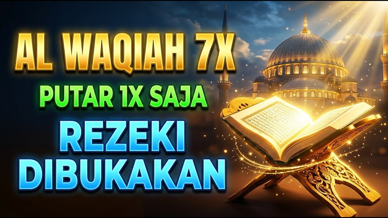 Surah Al Waqiah 7X Sekali Saja Rezeki Datang Cepat InsyaAllah