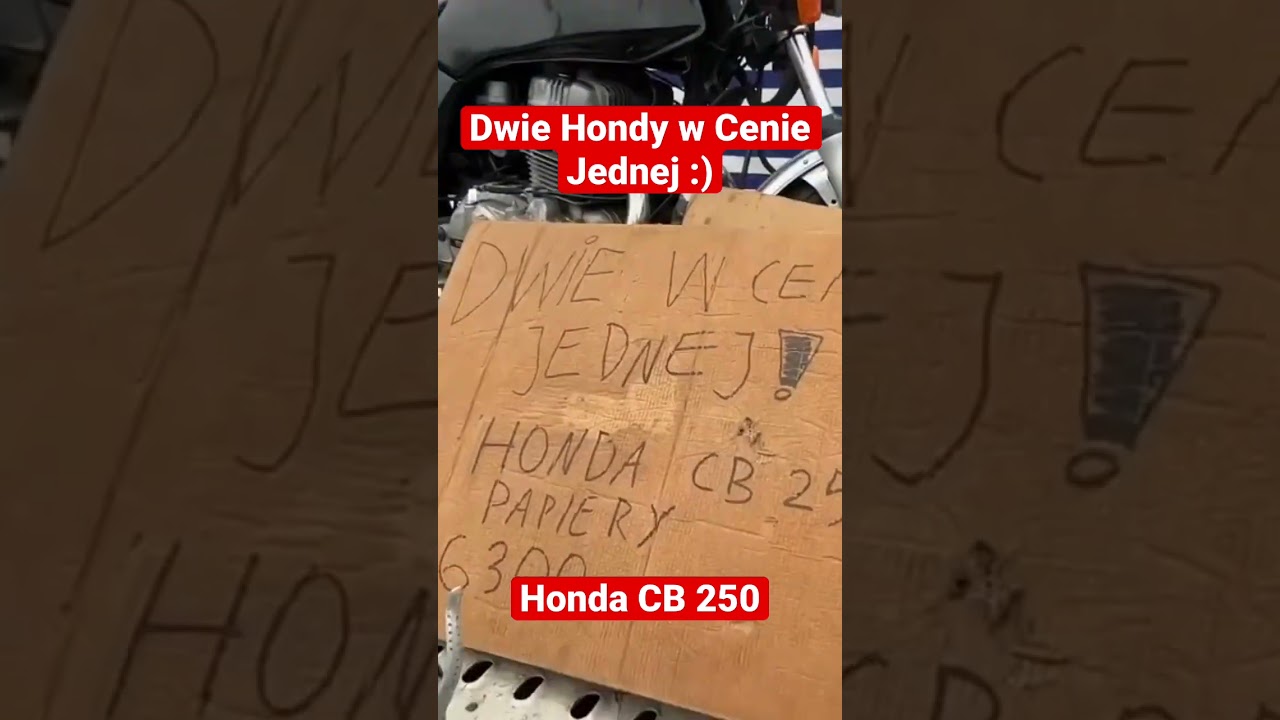Dwie Hondy w Cenie Jednej CB250 #motobazar #honda  #cb250