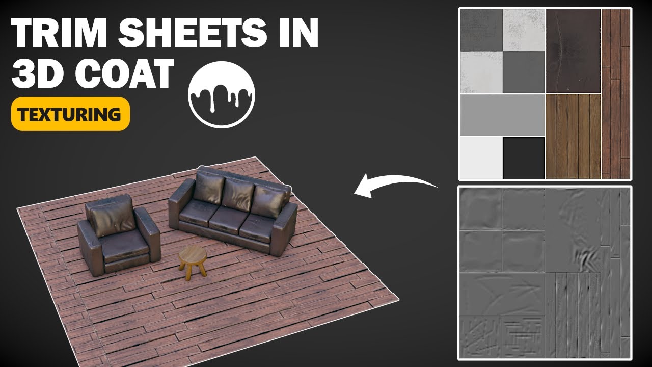 Trim Sheets in 3D Coat: Modelling, Sculpting, Texturing