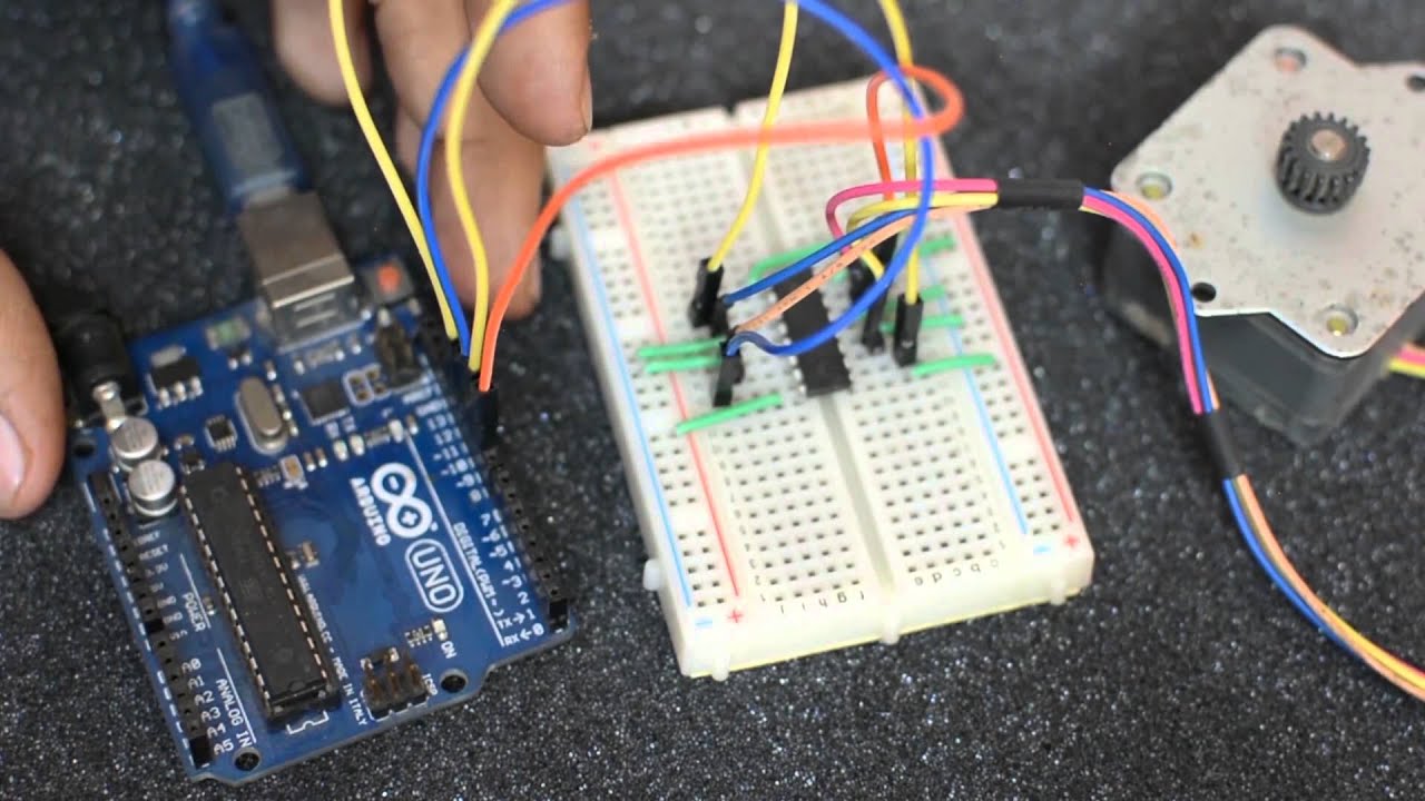 How to Run a Stepper Motor with an Arduino + L293D IC