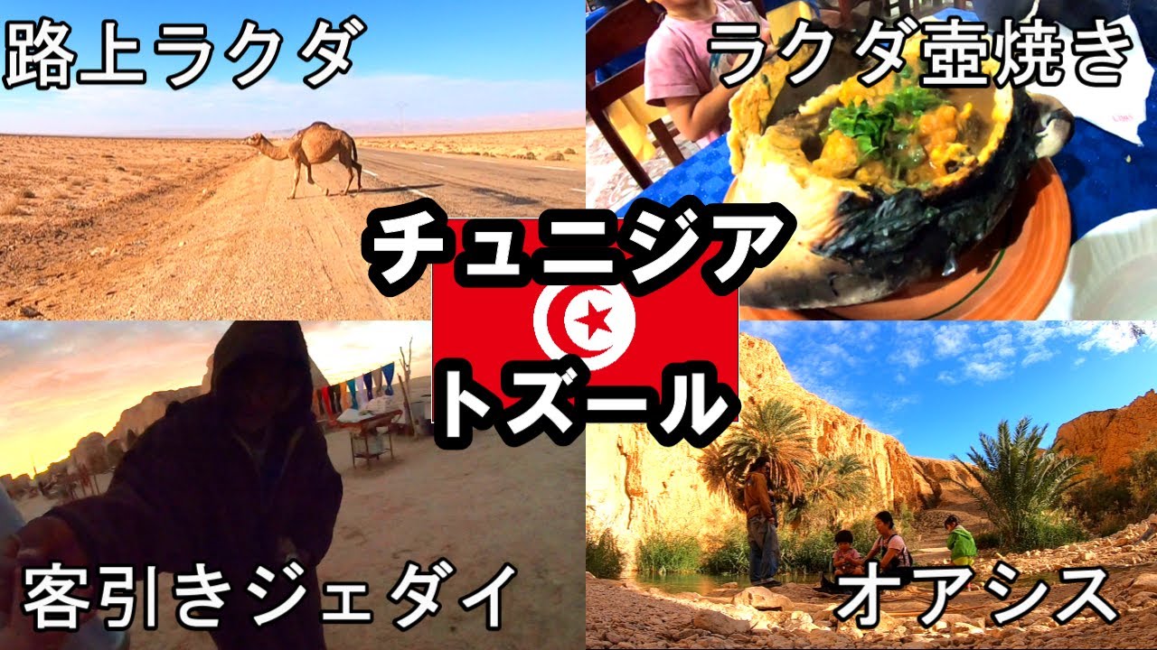 【チュニジアトズール】ラクダを見て食べてスターウォーズの張りぼてを見に行く。