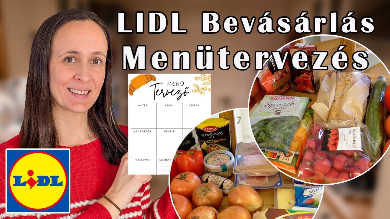 Heti LIDL bevásárlás + Menütervezés + Hűtő Tour - Február első hete