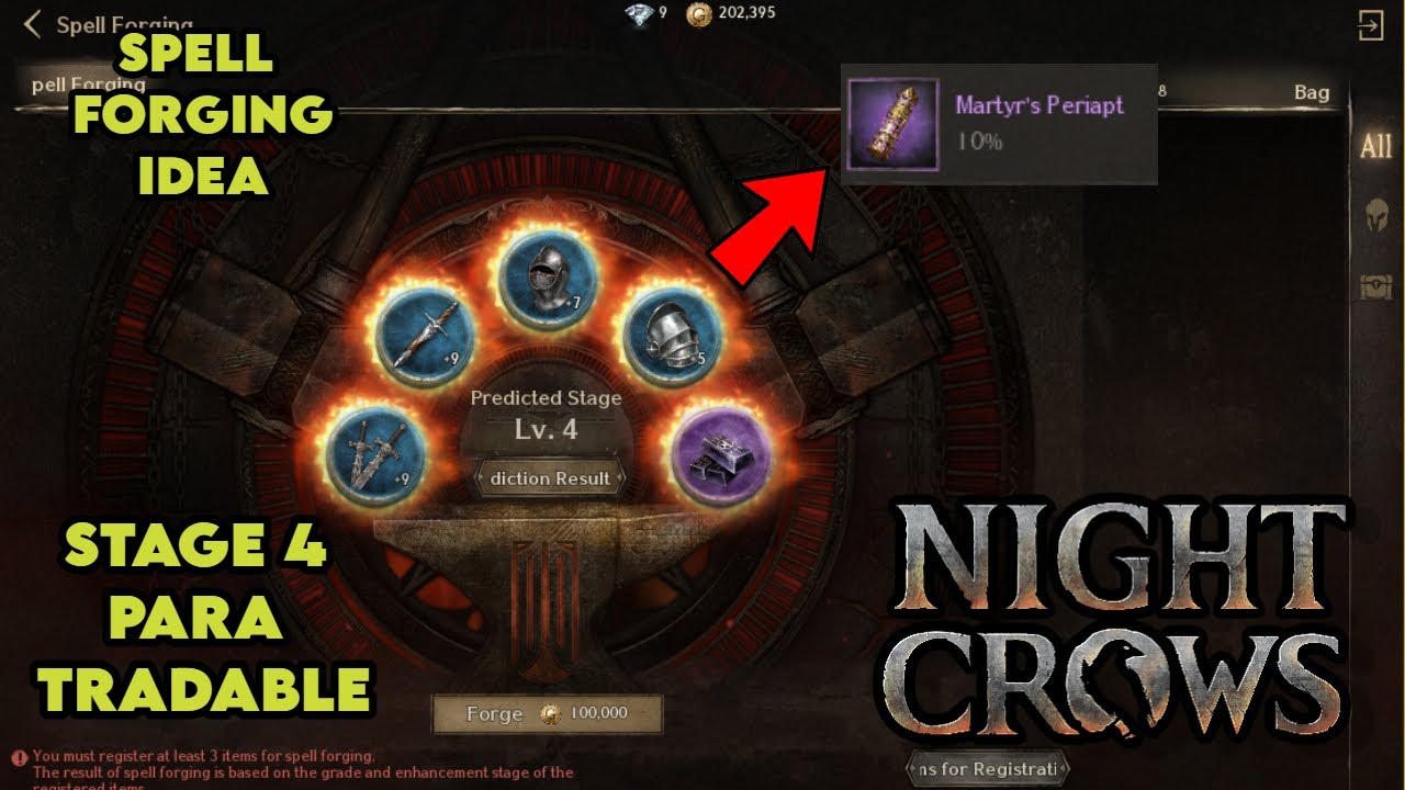 NIGHT CROWS - SPELL FORGING IDEA With Subs