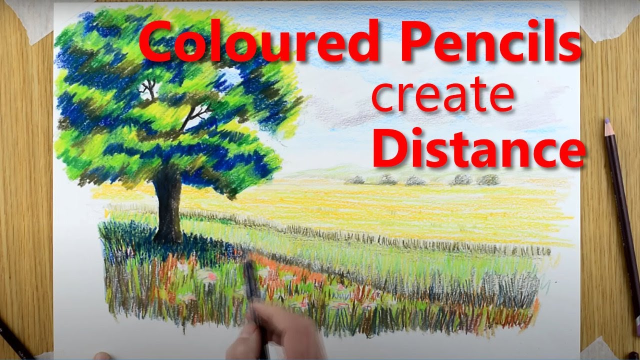 Draw with Coloured Pencils PART 4 - Landscape