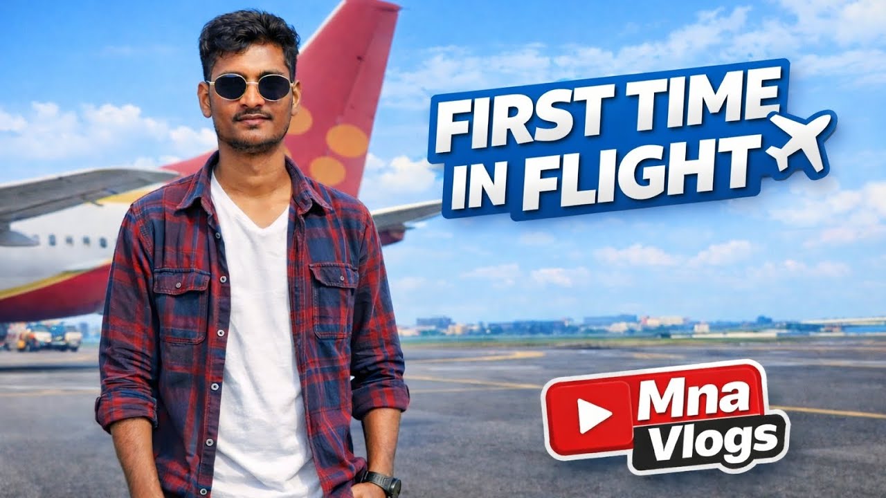 First Flight Experience 😍 | Mumbai ➝ Bangalore | Guess Who I Met
