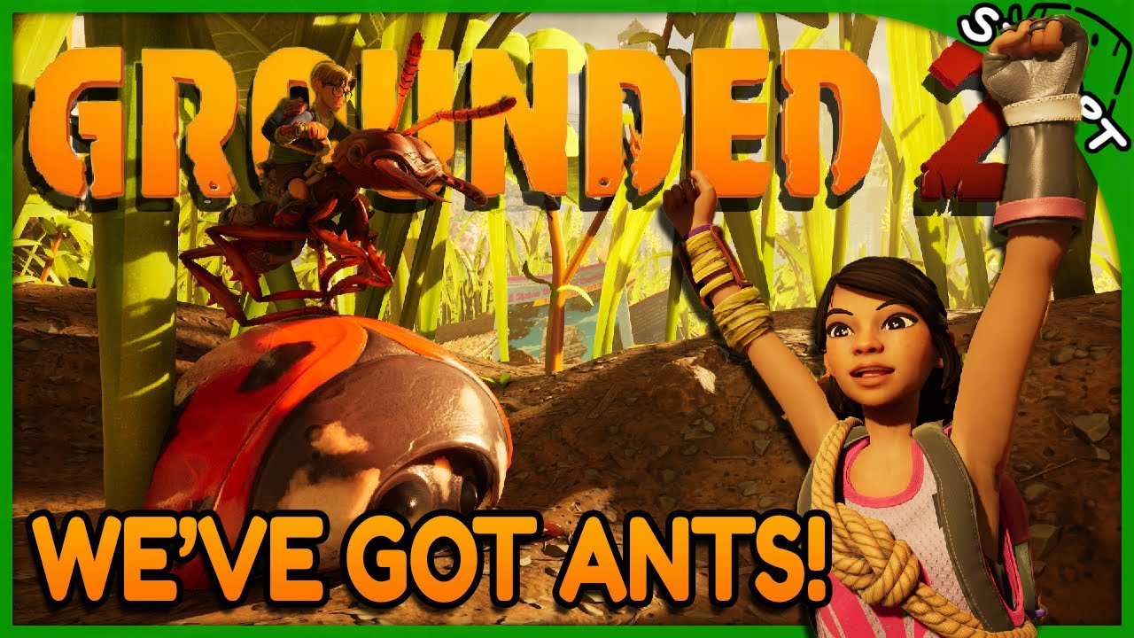 Hunting for Grubs and Surviving the Wild Yard! WE NEED ANTS!!! - Grounded 2 4-Player Gameplay