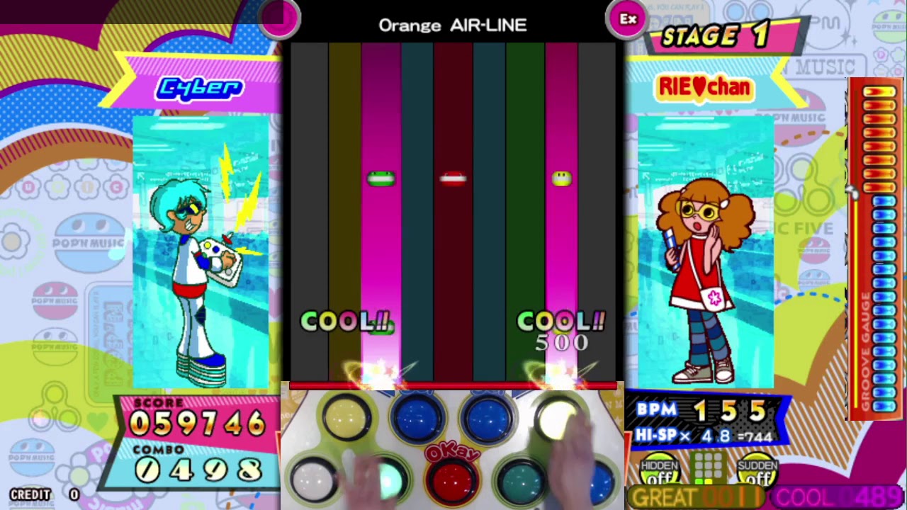 [POP'N MUSIC] エアポート - Orange AIR-LINE (EX)