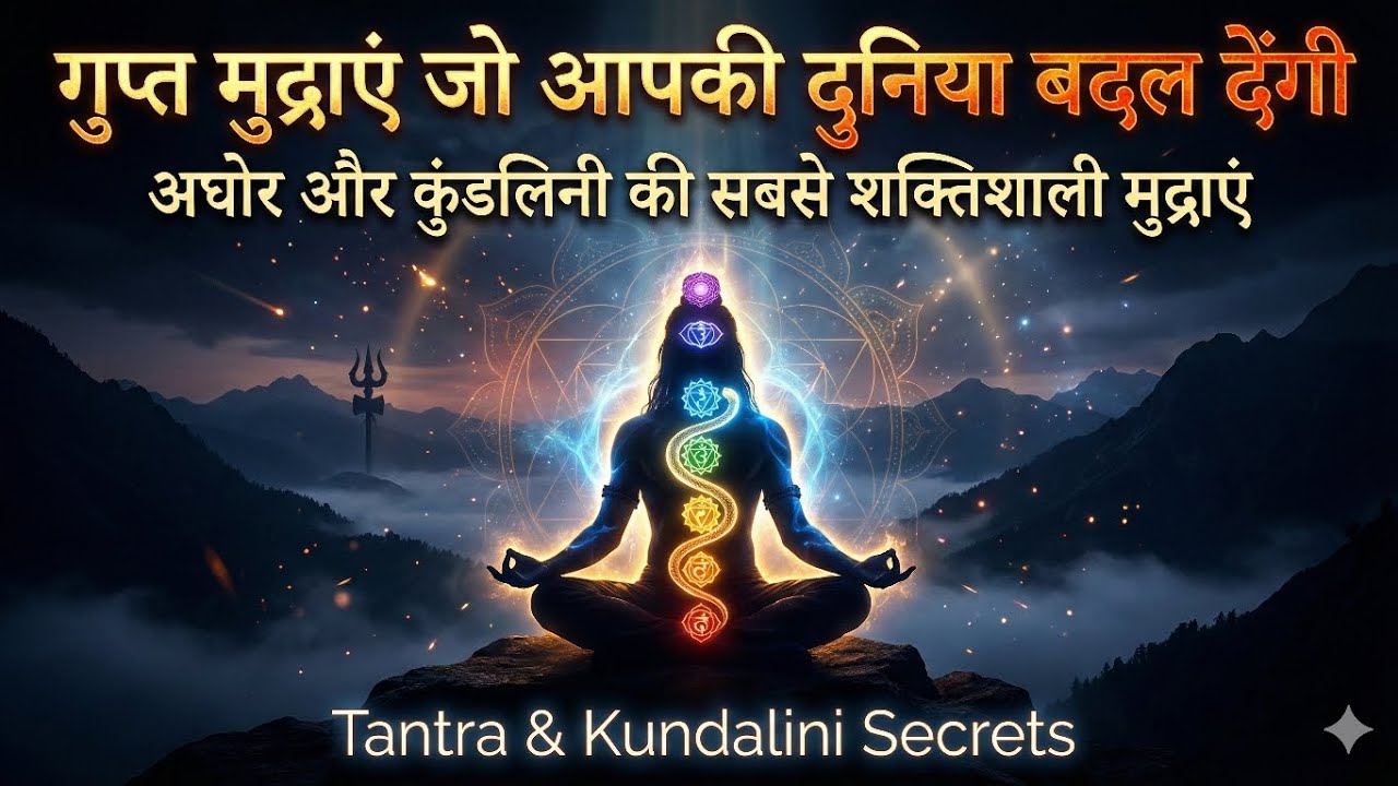 गुप्त मुद्राएं जो आपकी दुनिया बदल देंगी | Tantra Aghor & Kundalini Secrets #kundalini #mudra 