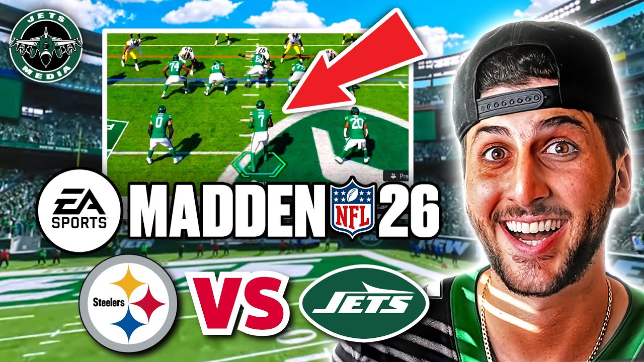 БЕЗУМНАЯ игра «Джетс» против «Стилерс» в Madden 26! | Онлайн-матч 🏈