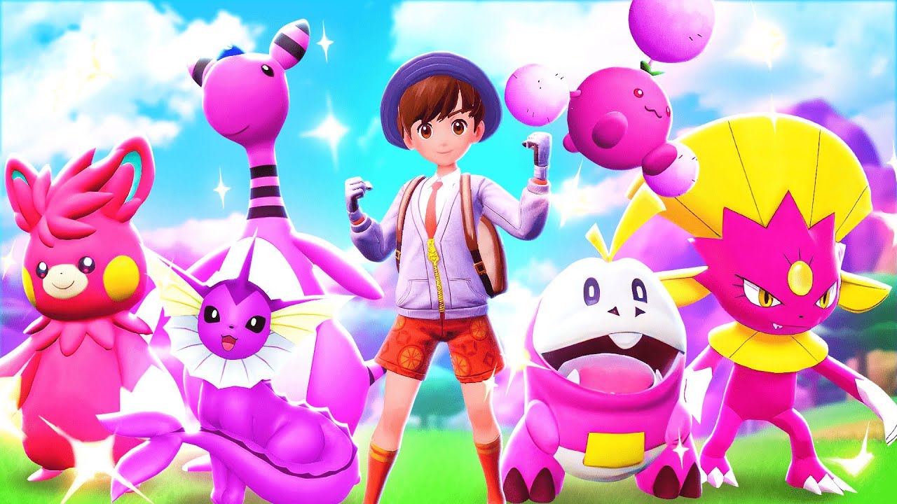 Я попытался создать Назлока, используя только розовые шайни в Pokemon Scarlet! (Жалею о своих реш...