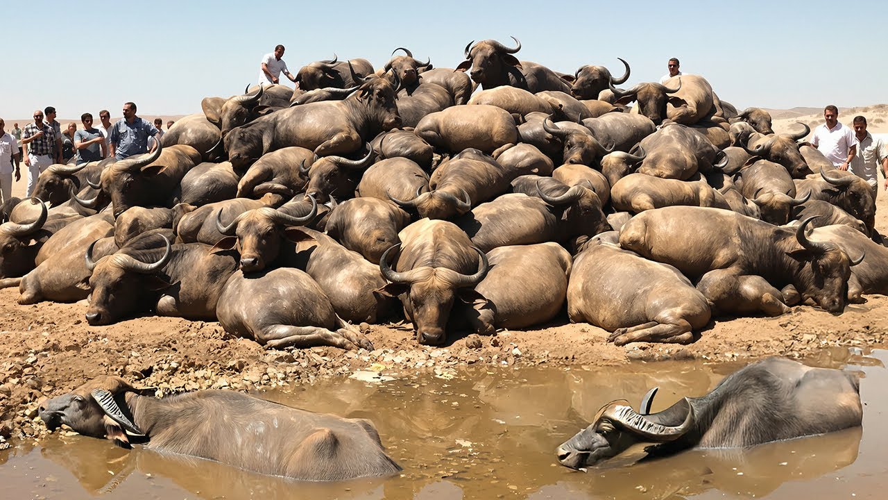 Израиль Оставил Сотни Буйволов Голодать на Мертвой Земле, но Что Случилось Дальше Реально Шокирует