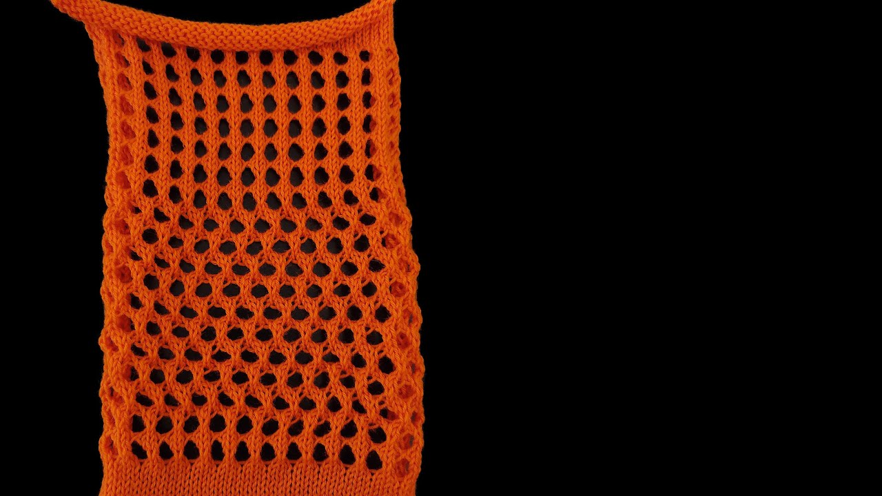large eyelets pattern (TUCK + PART version) · standard Brother knitting machines