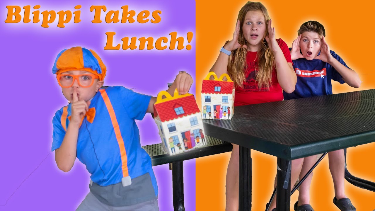 Assistant and Ryan Have their Lunch Taken by Little Blippi