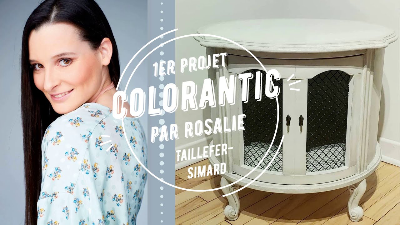 FR - Peinturer un meuble de salon - Peinture à la craie Colorantic par Rosalie Taillefer Simard