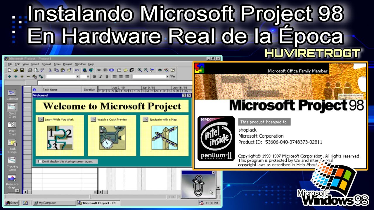 Instalando Microsoft Project 98 [Español] en Hardware Real
