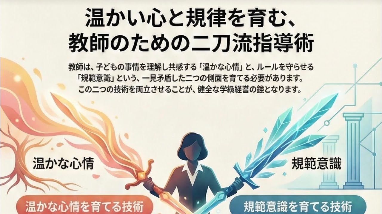 【授業の百科事典】「規律」か「優しさ」かの選択が教育のパラドックス！
