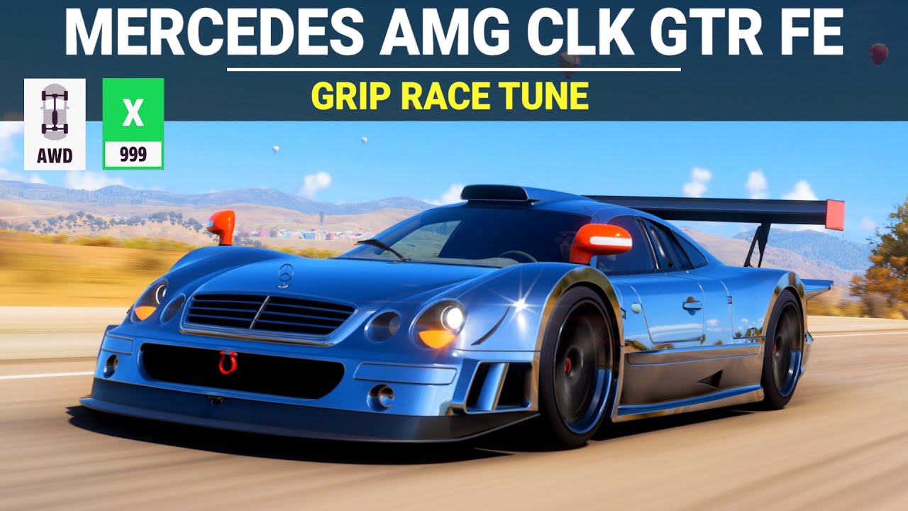 Forza Horizon 5 - 1998 Mercedes-Benz AMG CLK GTR FE, FH5 Grip Race Build, Tune & Gameplay
