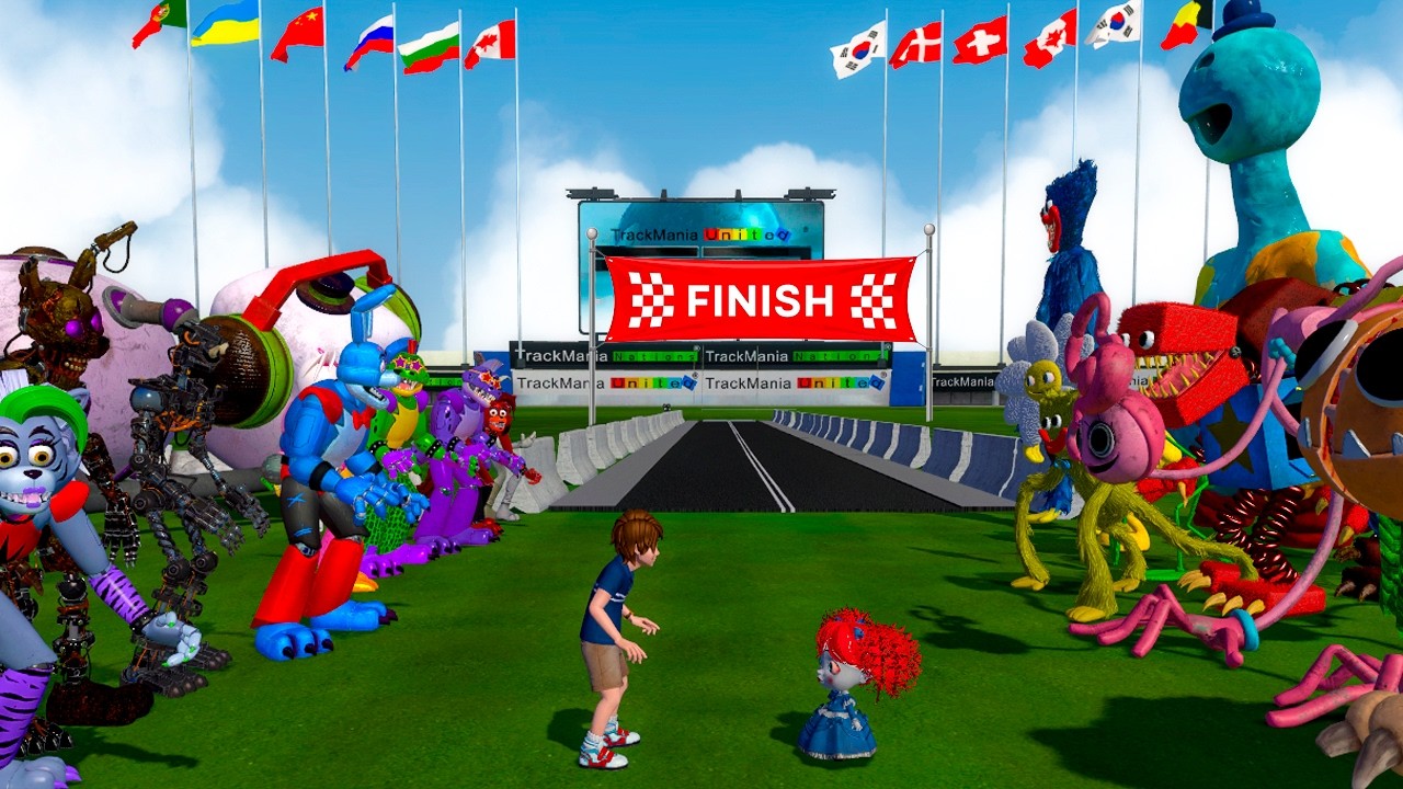 WHO IS FASTER? FNAF security breach VS ALL Poppy Playtime chapters 1,2,3,4,5