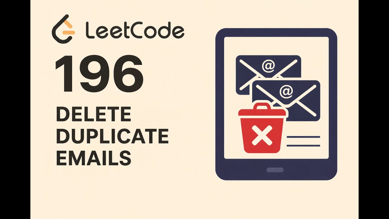 Delete Duplicate Emails | 3 Approaches | Leetcode 196
