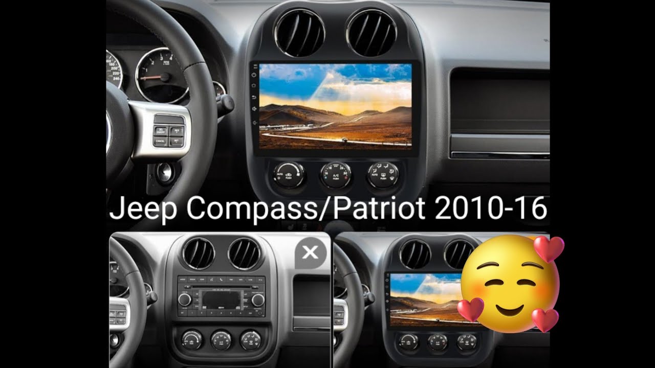 Jeep Compass Patriot 2010-2016 android screen install