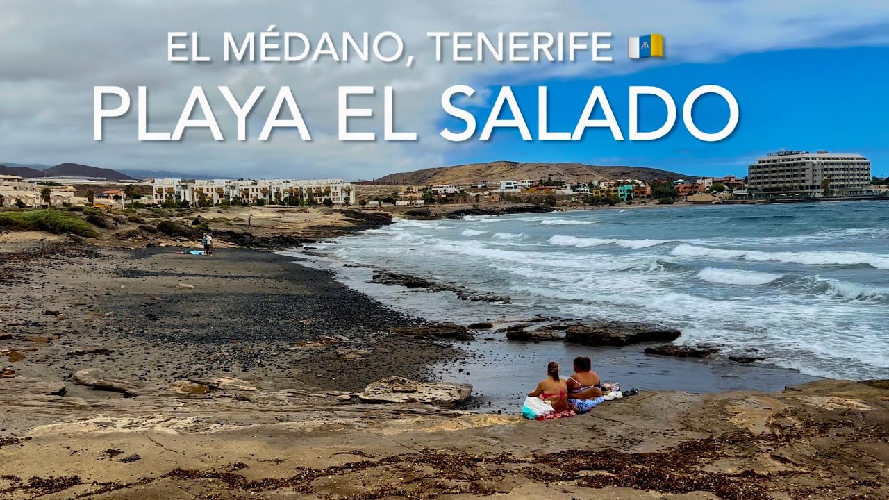 Playa El Salado, El m&eacute;dano, Tenerife (4K)