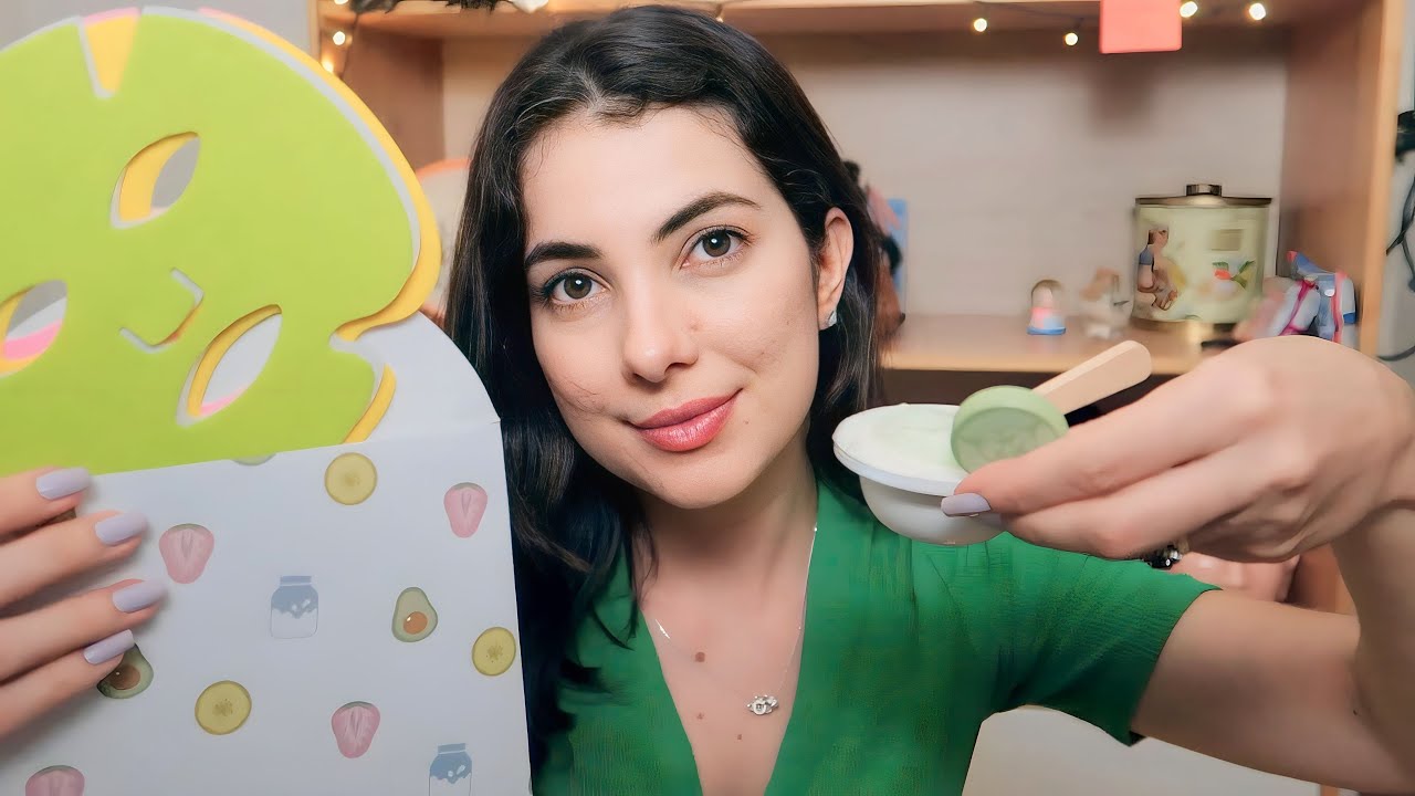 ASMR: SKINCARE DE MADEIRA NA SUA CARA DE PAU | Sweet Carol