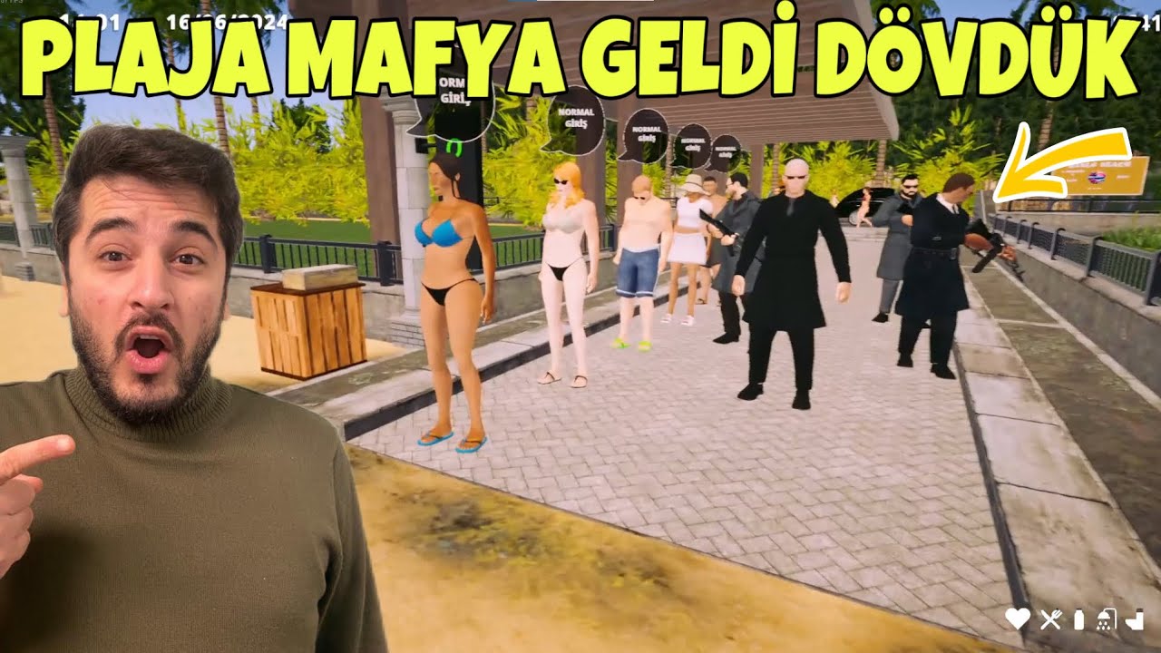 PLAJIMIZA MAFYA GELDİ HARAÇ İSTEDİ, YENİ GARSON VE KORUMA ALDIK! -PLAJ İŞLETME SIMILATOR