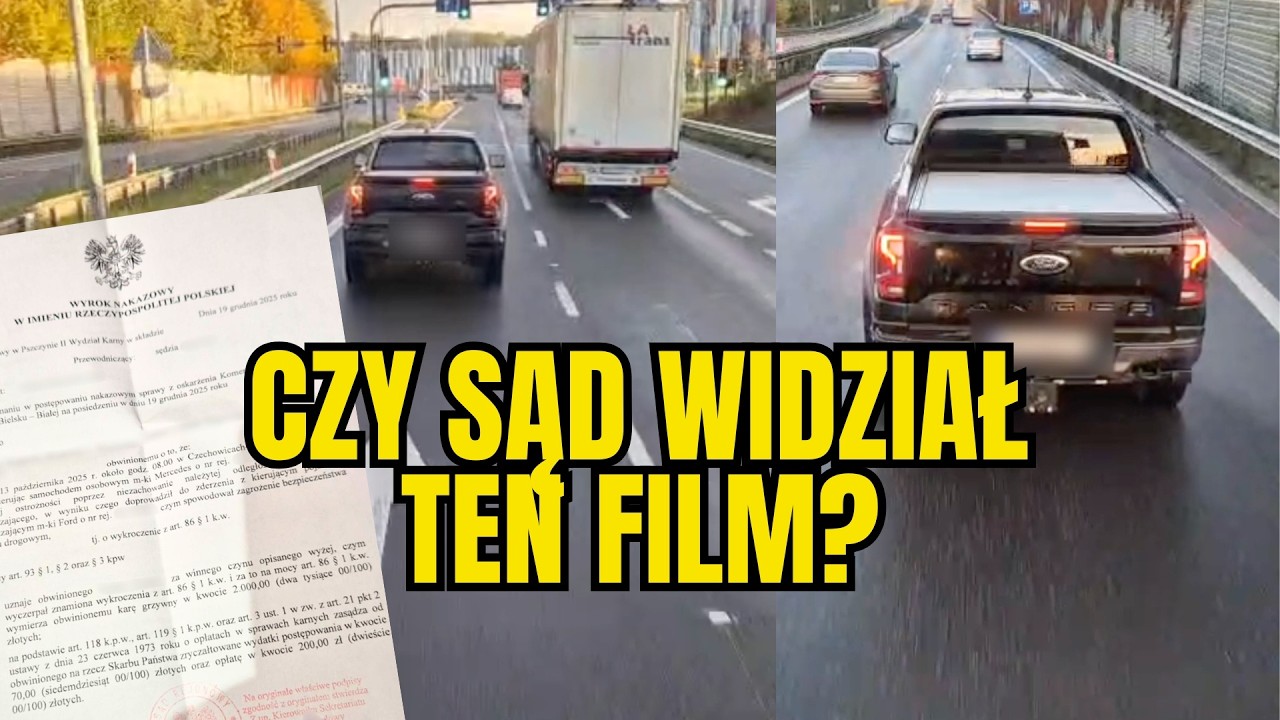 Kierowca ciężarówki ukarany przez sąd. 