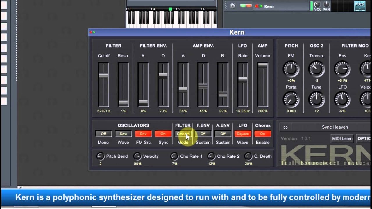 Kern polyphonic synthesizer vsti Test Review1