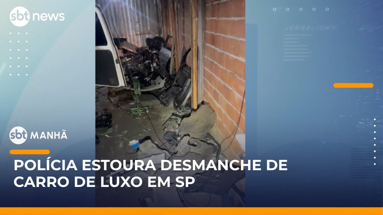 Pol&iacute;cia estoura desmanche de carros de luxo na Zona Leste de SP | #SBTManh&atilde;